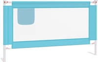 vidaXL Kleinkind-Bettschutzgitter Blau 140x25 cm Stoff