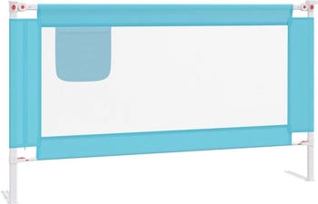 vidaXL Kleinkind-Bettschutzgitter Blau 140x25 cm Stoff