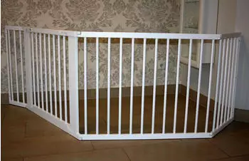 Micoland Schutzgitter / Absperrgitter / Türgitter / Treppenschutzgitter V 268cm weiß
