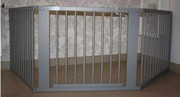 Micoland Schutzgitter / Absperrgitter / Türgitter / Treppenschutzgitter V 273cm grau