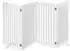 Relaxdays Wooden Safety Barrier 204 cm White