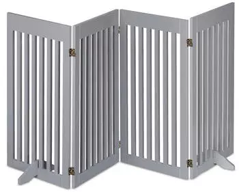 Relaxdays Pet Safety Gate 207 cm Grey