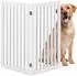 Relaxdays Hundeabsperrgitter, freistehend, faltbar, MDF, weiß, 91,5x103cm (10049178_49)