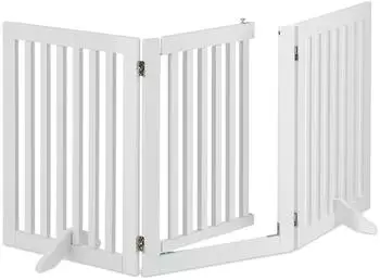 Relaxdays Door Safety Gate 154 cm White