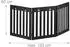 Relaxdays Hundeabsperrgitter 3-teilig, freistehend, 60x153cm, MDF, schwarz (10049176_46)