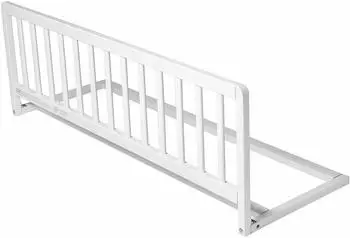 Safetots Holz-Bettschutzgitter für Kinder, weiß, 38x110cm (ST-WBRW)
