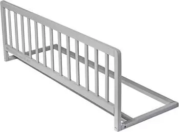 Safetots Bettschutzgitter aus Holz, grau, 38x110cm (ST-WBRG)