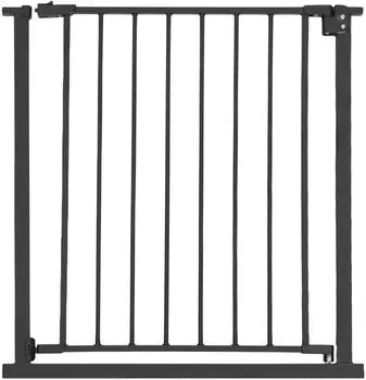 Relaxdays Treppenschutzgitter 75-100cm, ohne Bohren, schwarz
