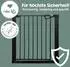Roba easySafe+ Metall-Sicherheitsgitter 75-82cm (erweiterbar bis 110cm), schwarz (215047SM)
