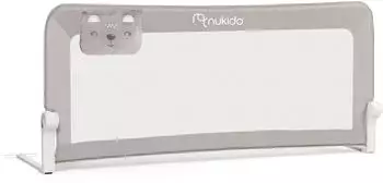 Nukido Bettschutzgitter 150x66x35cm, grau, Metall/Kunststoff (722300)