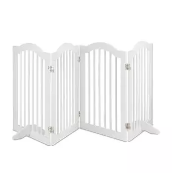 Relaxdays Absperrgitter freistehend, klappbar, 70x205,5cm, wei&szlig;