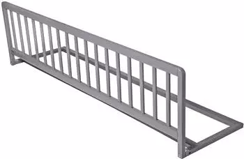 Safetots Extra breite Holz-Bettschutzgitter, grau, 140cm x 38cm (ST-EWWBRG)