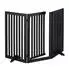 Relaxdays Absperrgitter mit Tür, faltbar, freistehend, 92x154cm, schwarz