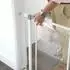 Dreambaby Sicherheitsgitter mit transparentem Panel, 76-81cm, weiß (G9327)