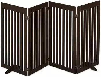 Relaxdays Schutzgitter faltbar 92x205cm, braun (10036758_1089)