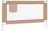 vidaXL Bettschutzgitter Kleinkind, Stoff, taupe, 140x25cm