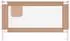 vidaXL Bettschutzgitter Kleinkind, Stoff, taupe, 140x25cm