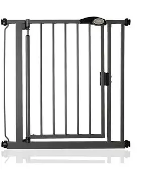 Safetots Druckmontage Selbstschließendes Treppengitter 75-82cm, schiefergrau (11070)