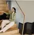 Relaxdays Absperrgitter faltbar, 4 Panels, MDF, 70x205cm, schwarz