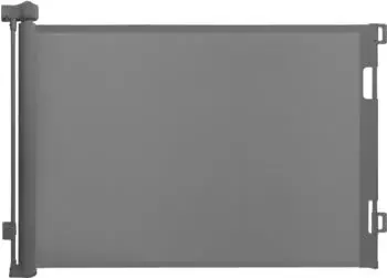 Relaxdays Türschutzgitter ausziehbar bis 300cm, Bohrmontage, grau