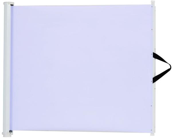Pawhut Türschutzgitter einrollbar 85-140 x 30-50cm weiß (D06-030)