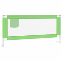 vidaXL Kleinkind-Bettschutzgitter Gr&uuml;n 200x25 cm Stoff
