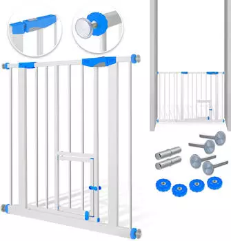 Kidiz T&uuml;rschutzgitter 74-87 blau