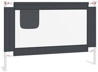 vidaXL Kleinkind-Bettschutzgitter Dunkelgrau 100x25 cm Stoff