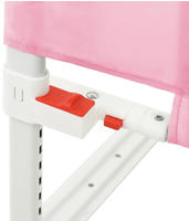 vidaXL Kleinkind-Bettschutzgitter Rosa 160x25 cm Stoff