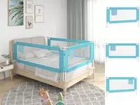 Kleinkind-bettschutzgitter Blau 150x25 Cm Stoff Vidaxl