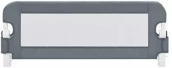 vidaXL Kleinkind-Bettschutzgitter Grau 102x42 cm