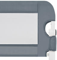 vidaXL Kleinkind-Bettschutzgitter Grau 120x42 cm Polyester