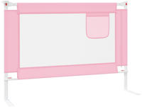 vidaXL Kleinkind-Bettschutzgitter Rosa 90x25 cm Stoff
