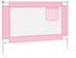 vidaXL Kleinkind-Bettschutzgitter rosa 90x25 cm