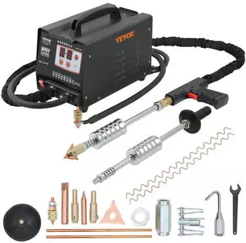 VEVOR Ausbeulspotter Punktschwei&szlig;ger&auml;t 3500A 3000W 7 Modi (Spot Welder 3000W)