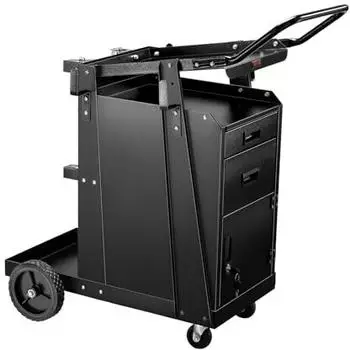 VEVOR Schwei&szlig;wagen 2 Schubladen abschlie&szlig;barer Schrank 158kg 360&deg; R&auml;der