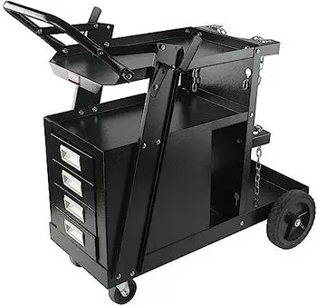 VEVOR Schwei&szlig;wagen 4 Schubladen, 2 Gasflaschenhalterungen, max. 100-120kg