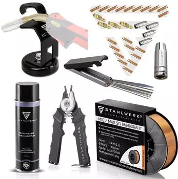 Stahlwerk MIG MAG AK25/MB25 Schwei&szlig;ger&auml;te Starter Set (1583)