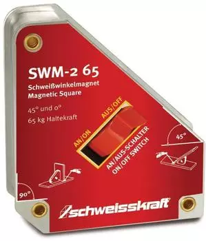 Schweisskraft SWM-2 65 schaltbarer Schwei&szlig;winkelmagnet 45&deg;/90&deg; (1790031)