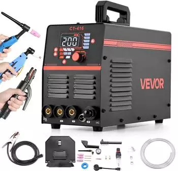 VEVOR CT-416 3-in-1 Kombi Schwei&szlig;ger&auml;t CUT/WIG/MMA 50A/200A 220V (CT-416)