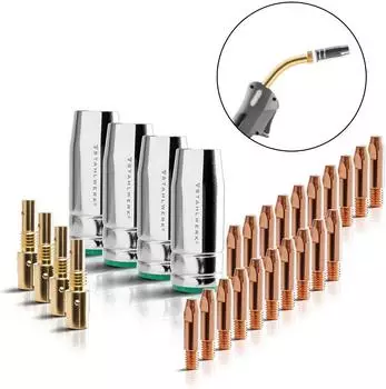 Stahlwerk MIG MAG Verschlei&szlig;teile-Set 28-tlg. f&uuml;r Schwei&szlig;brenner 25AK/MB25