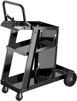 Costway Schweißwagen 3 Ablageflächen, Metall, Kippschutzketten (FX57801)