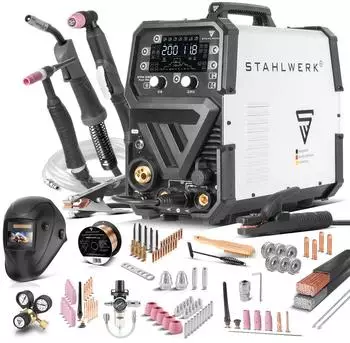 Stahlwerk CTM-250 Puls Pro 6-in-1 Schwei&szlig;ger&auml;t MIG/MAG, TIG, MMA, Plasma (8042)