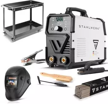Stahlwerk ARC 200 Puls Pro Elektroden-Schweißgerät MMA/Lift-TIG Inverter 200A (8130)