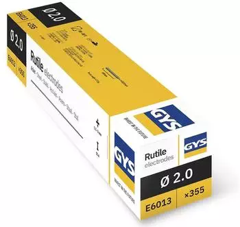 GYS Rutile Stahl-Elektroden E6013 &Oslash;2mm, 355 Stk. (085022)