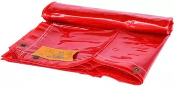 KS Tools Schweißerschutzplane rot mit Ösen (985.7028)