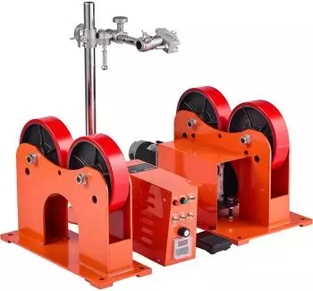 VEVOR Schwei&szlig;-Drehvorrichtung 1000kg, &Oslash; 50-600mm, Polyurethan-Rollen