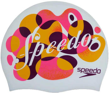Speedo Printed Swimming Cap (8-0838615950) white
