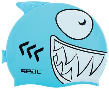 Seac Fancy Shark Silicone Junior Swimming Cap Blau (7520026160027A)
