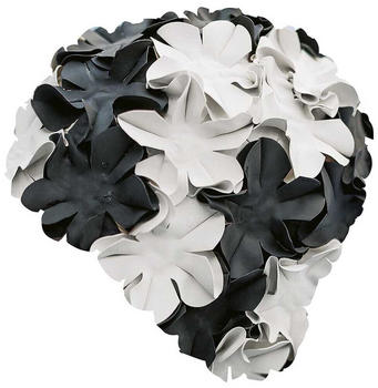 Fashy Rubber Flower Cap Weiß,Schwarz (3191-22)